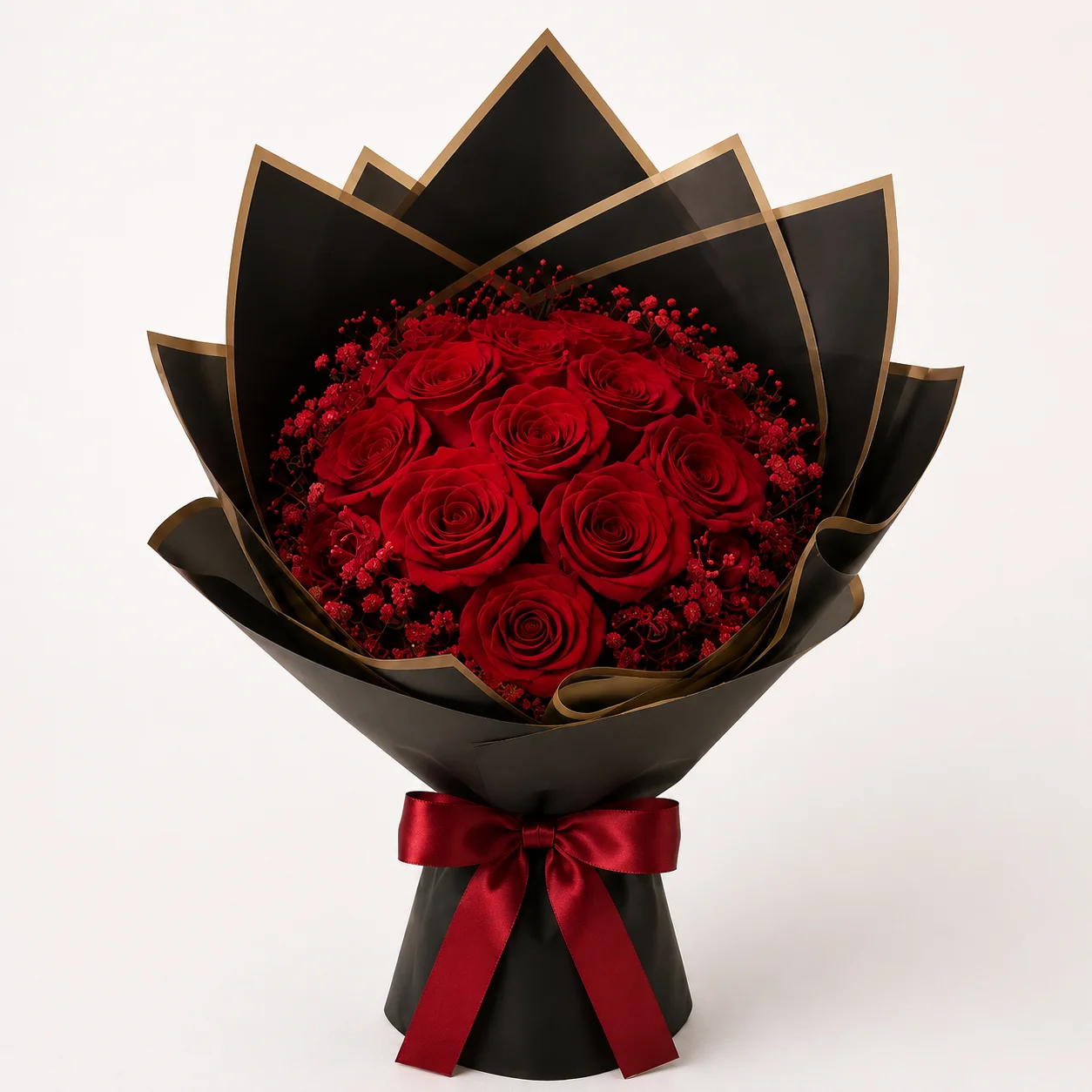 Ramo premium de rosas rojas